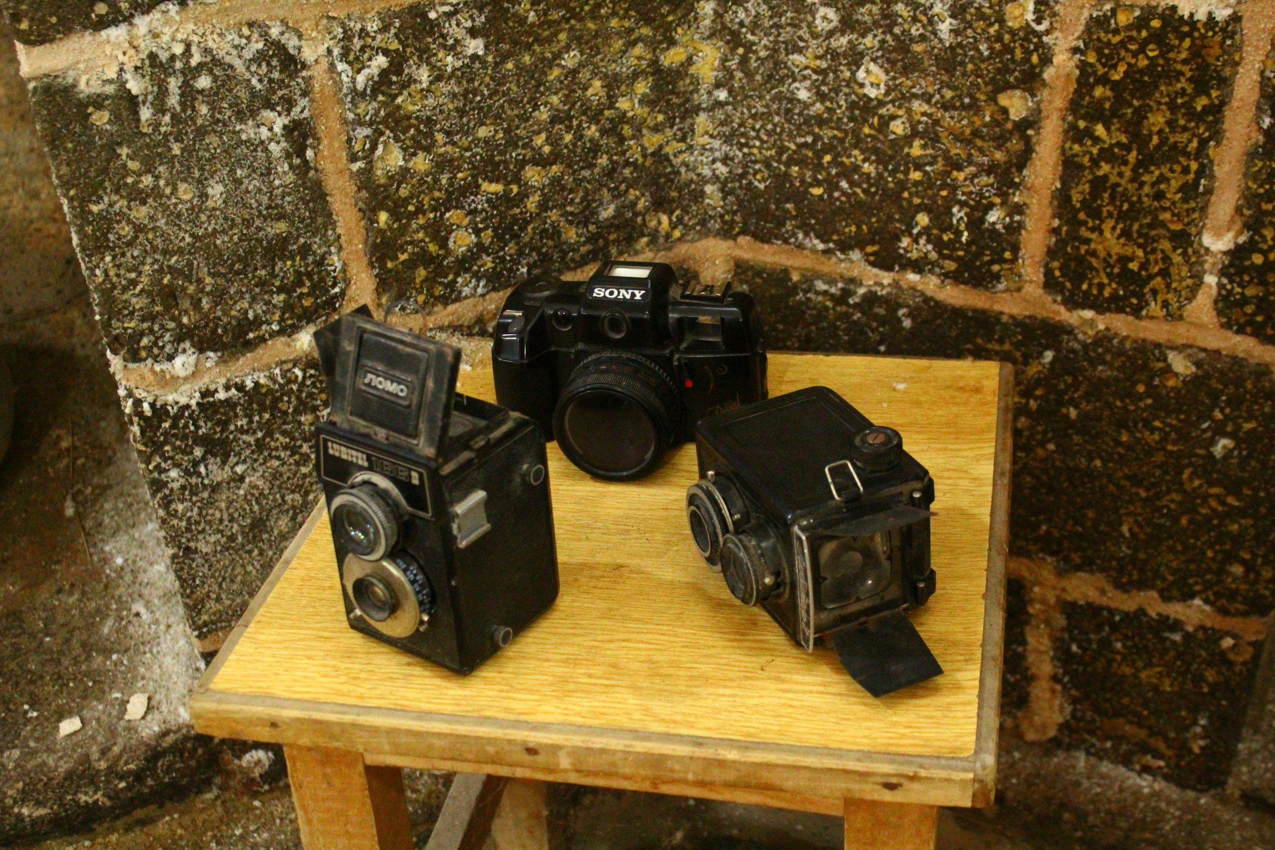 Side-by-side comparison of DSLR, mirrorless, and action cameras