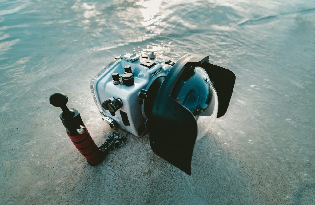 waterproof camera case in nature